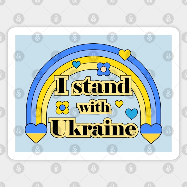 I stand with Ukraine Magnet by grafart